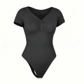 Seamless Shaping Bodysuit with V-Neck