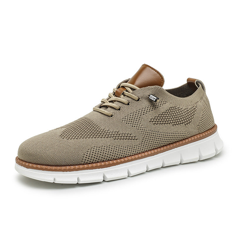 Men's Breathable Fly Woven Mesh Sneakers Casual Running Shoes