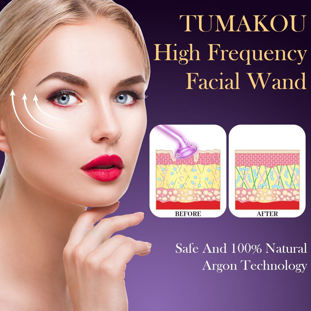six-piece set high frequency beauty instrument