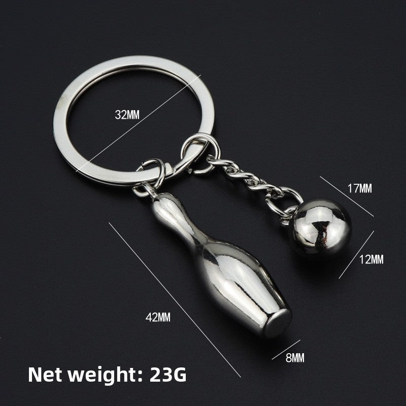 Ball-shaped keychain