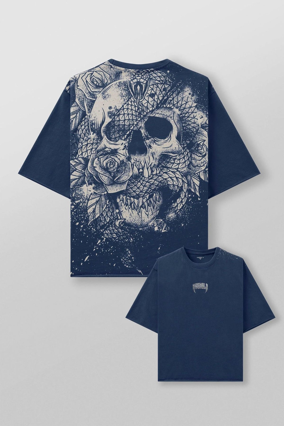 Mens Cotton Oversized T-shirt Gym Sports Casual Wear