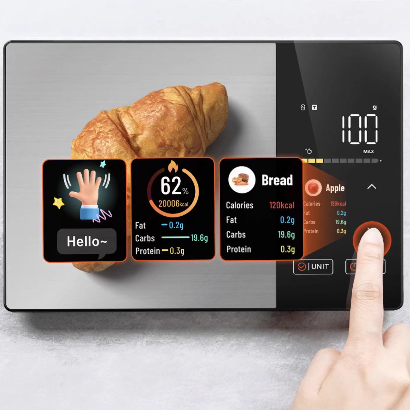 Multi-function electronic kitchen scale
