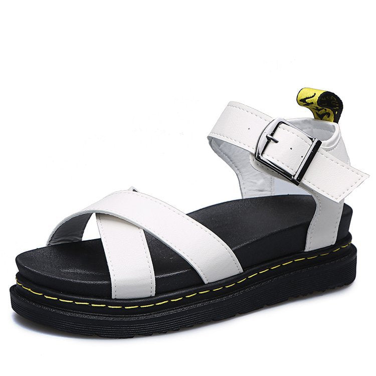 New Design: Women's Flat Roman Sandals Thick Hollow Out Sandals