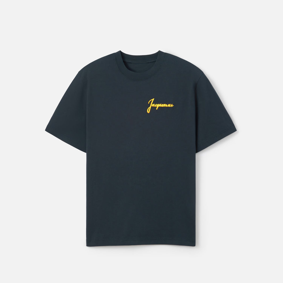 Autumn and Winter New Men's and Women's Short-Sleeved T-Shirts High-Quality Cotton Printed Round Neck T-Shirts Casual Jacquemus Tops