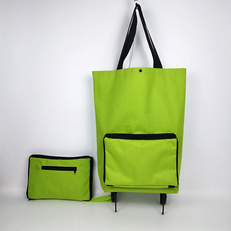 Foldable Telescopic Shopping Cart with Wheels