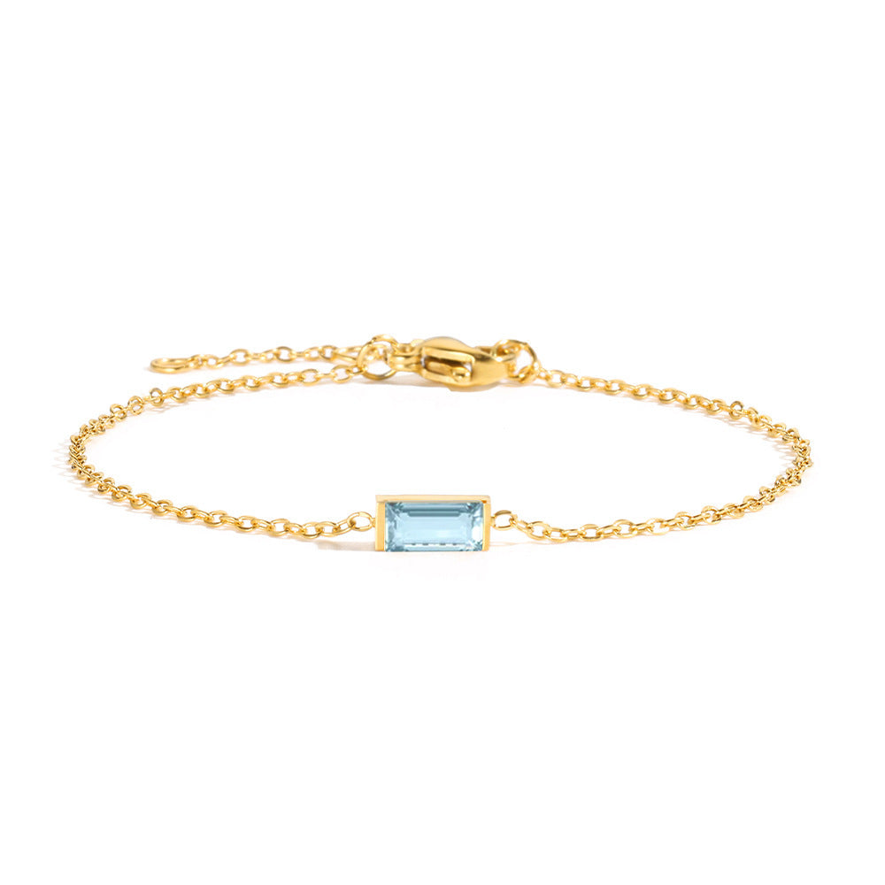 Zirconium Titanium Steel Geometric Bracelet