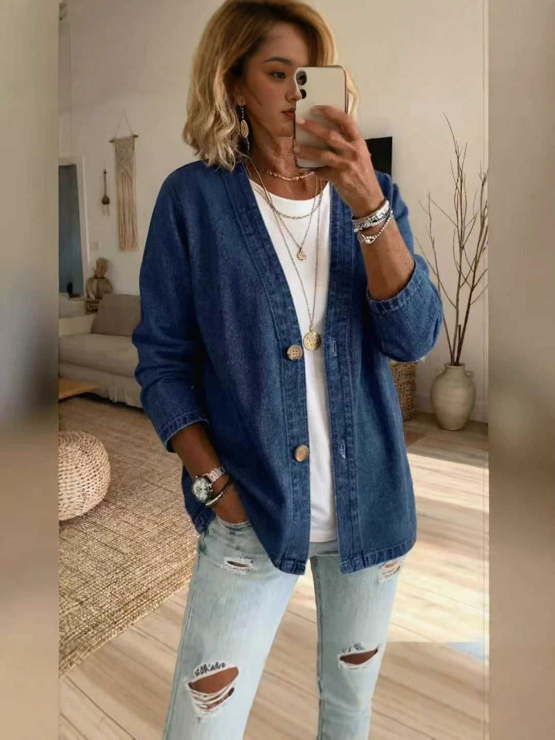 Women's printed blouse