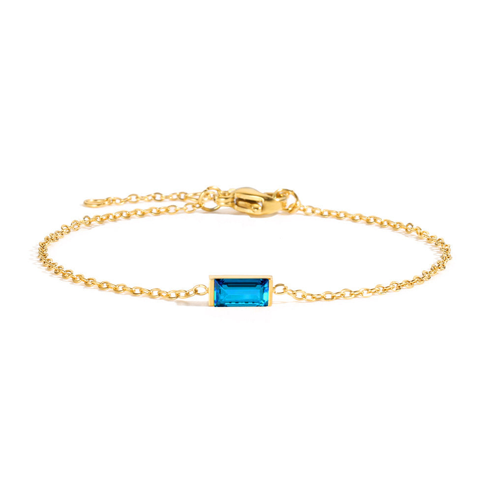 Zirconium Titanium Steel Geometric Bracelet