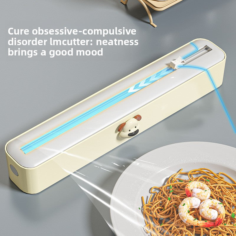 Adjustable Kitchen Wrap Cutter with Storage