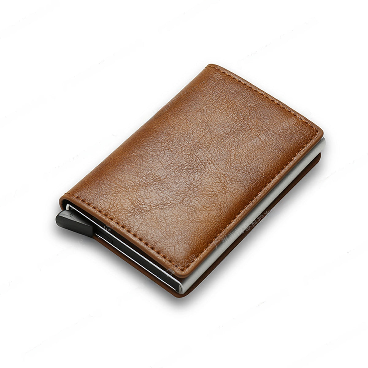 RFID Blocking Automatic Pop-Up Ultra-Thin Carbon Fiber Card Holder Wallet
