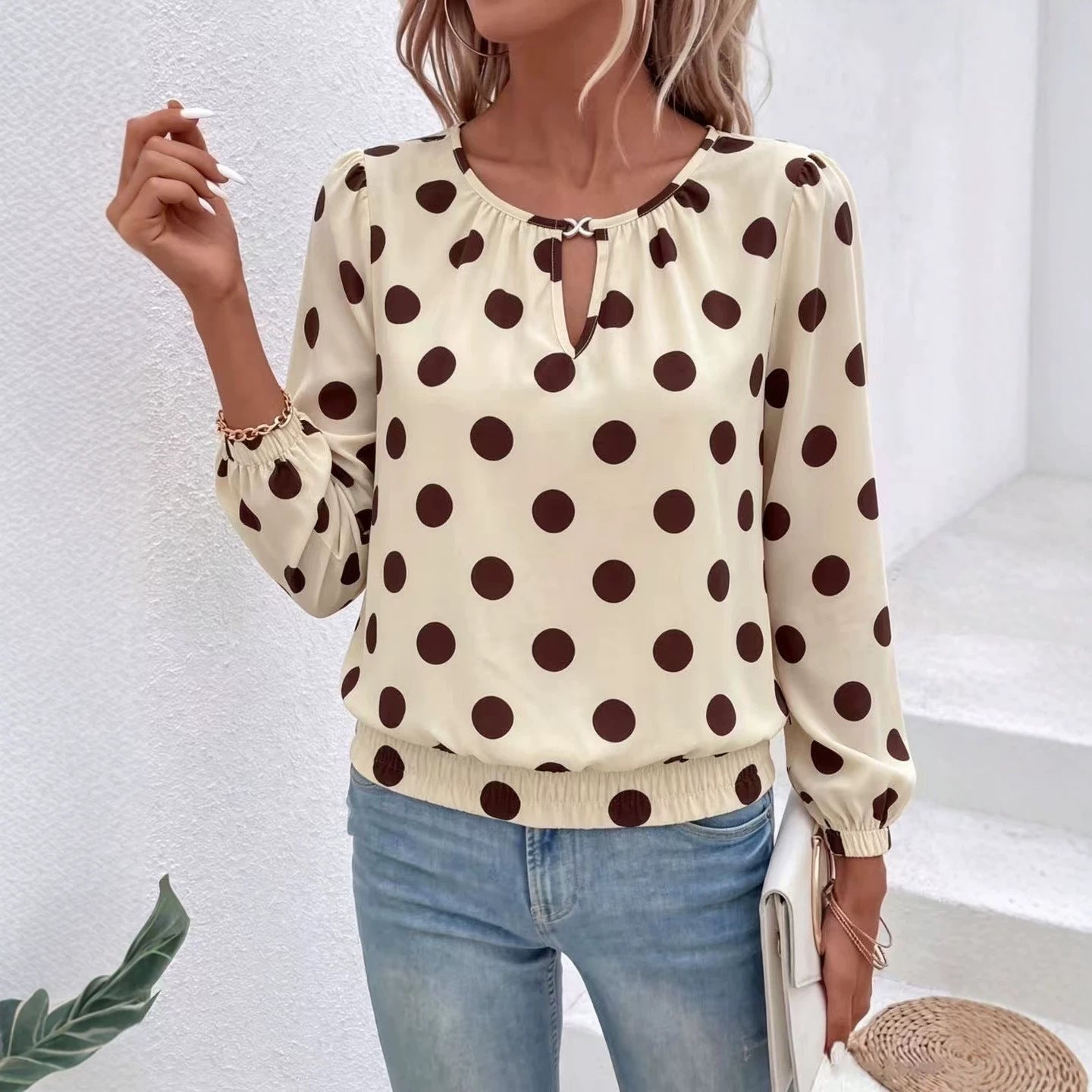 Printed long-sleeve T-shirt