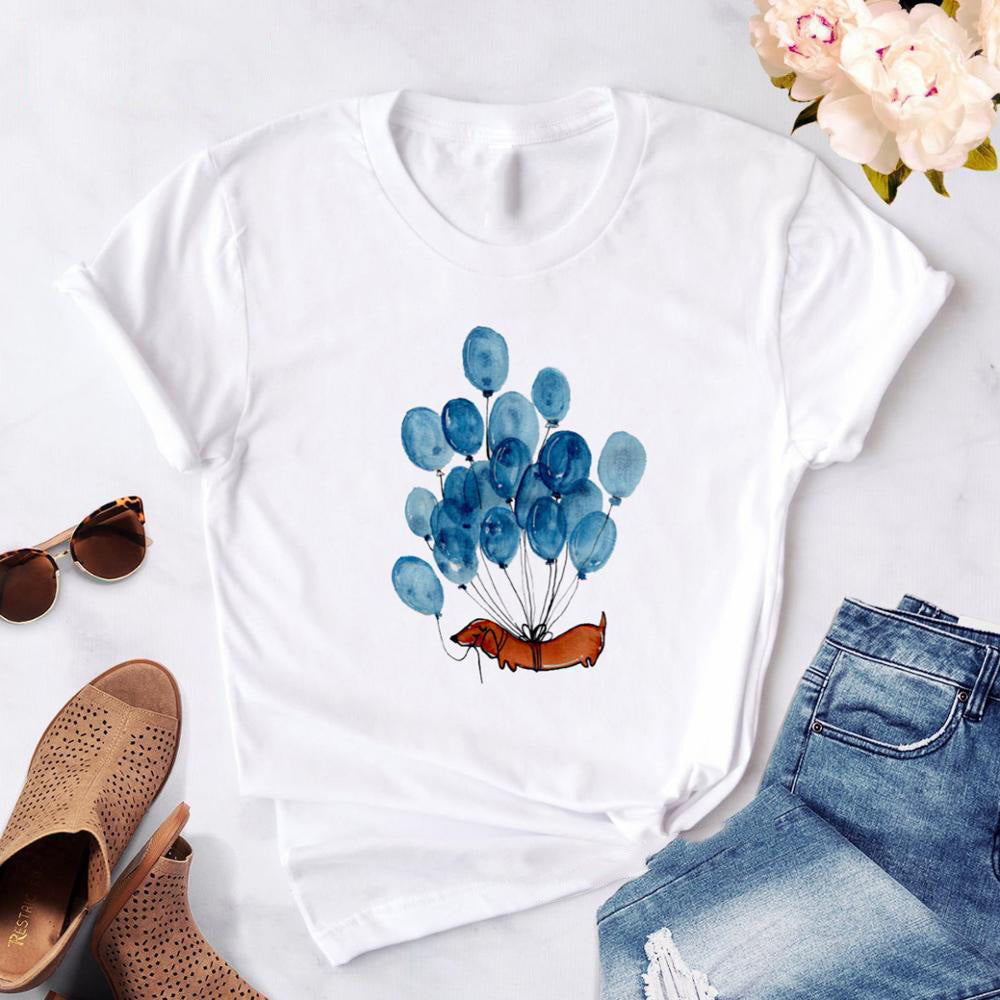 Dachshund Printed Women Tshirt