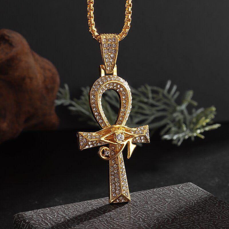 Letter Pendant Necklace with Vintage Chain