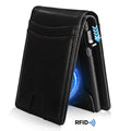 Mens Anti-Degaussing Microfiber Leather Wallet