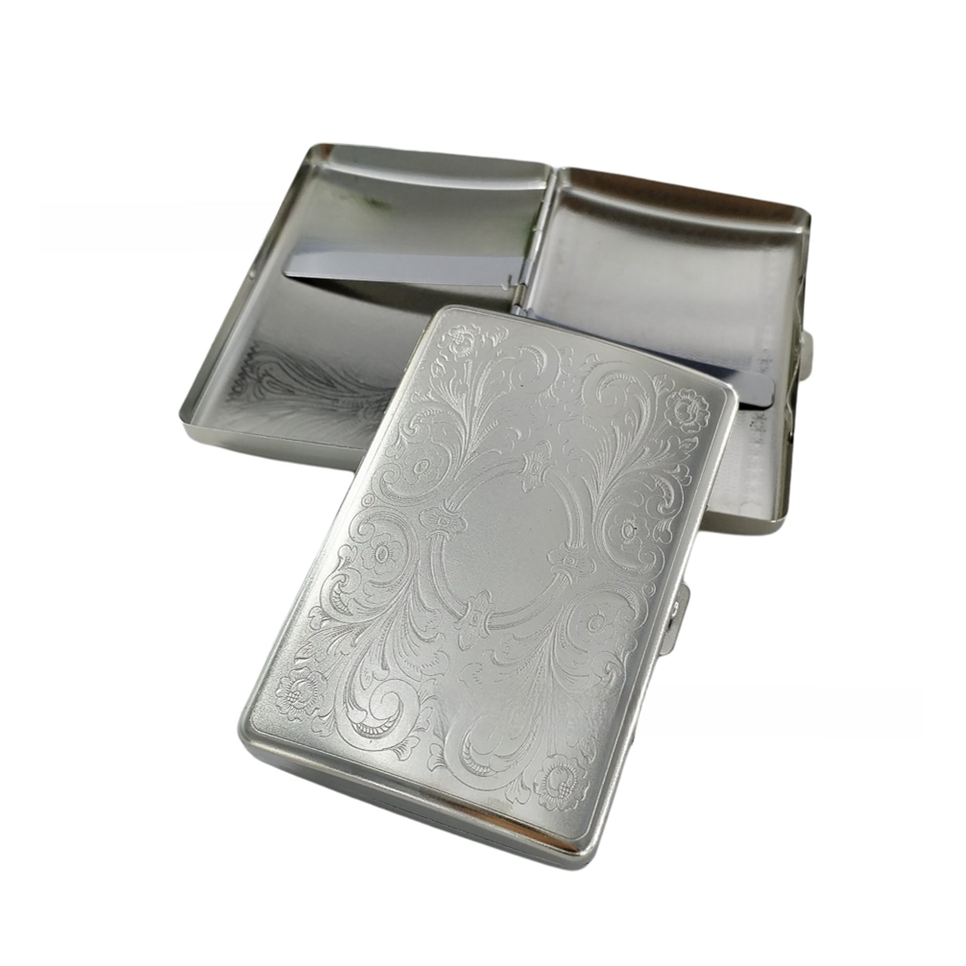Embossed Metal Cigarette Case for Men and Women