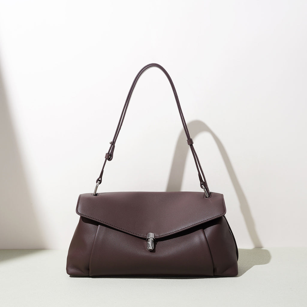 Genuine Leather Shoulder Bag Crossbody Flap Bag For Women
