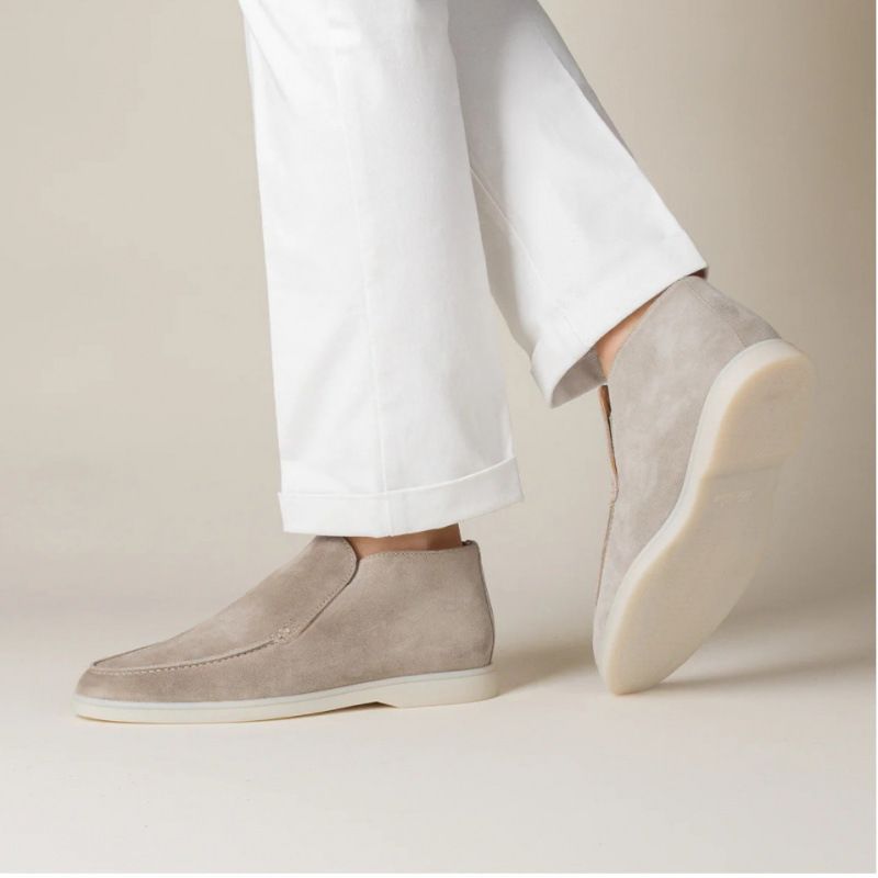 Men Open Toe Loafers Flat Shoes