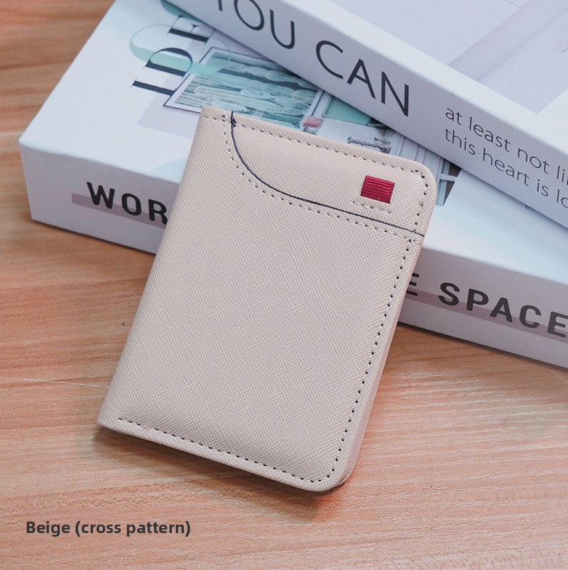 Vertical Multi Slot PU Card Holder Wallet