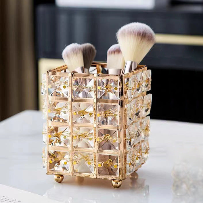 Crystal Tissue Box Household Creative Dining Table High-end Paper Storage Box