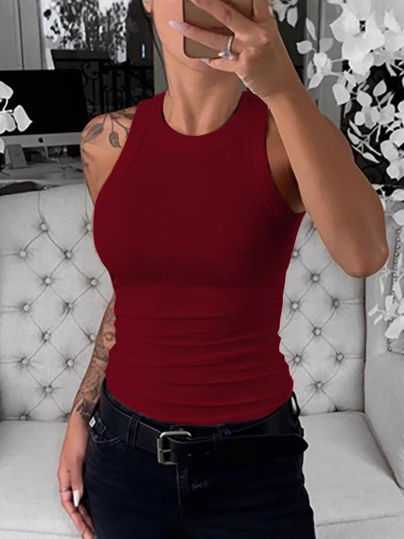 Womens Ribbed Racerback Tank Top