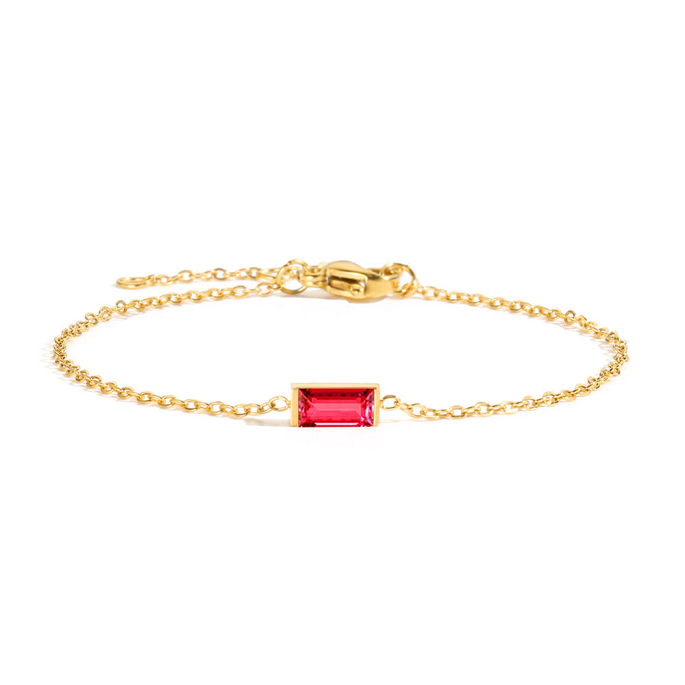 Zirconium Titanium Steel Geometric Bracelet