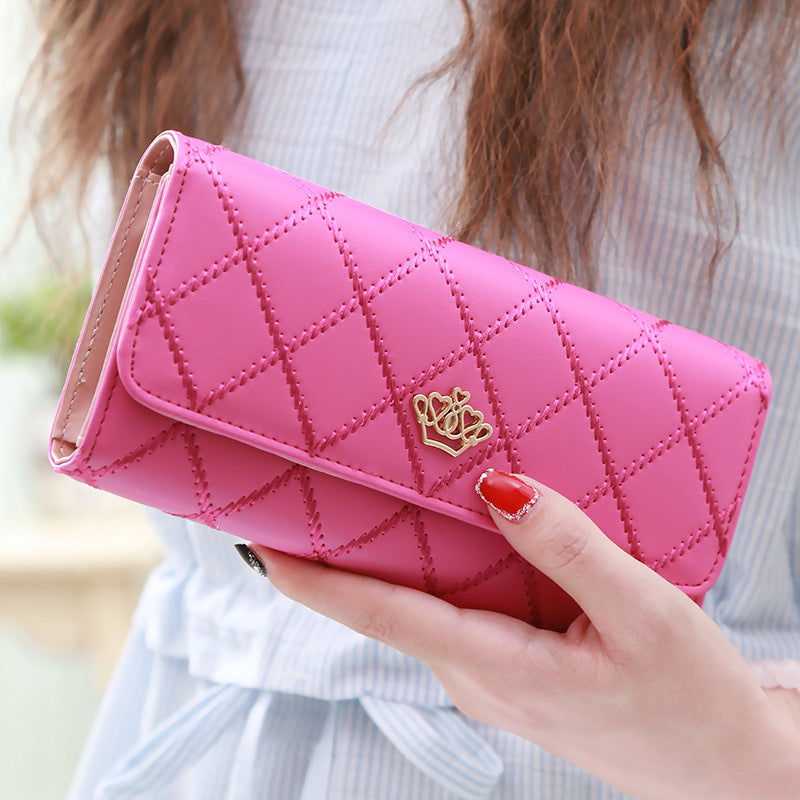 Women's Embroidery Pattern Three-fold Wallet