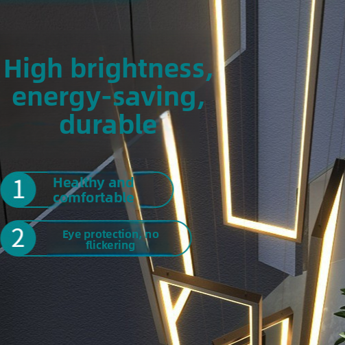 Modern Rectangular LED Chandelier