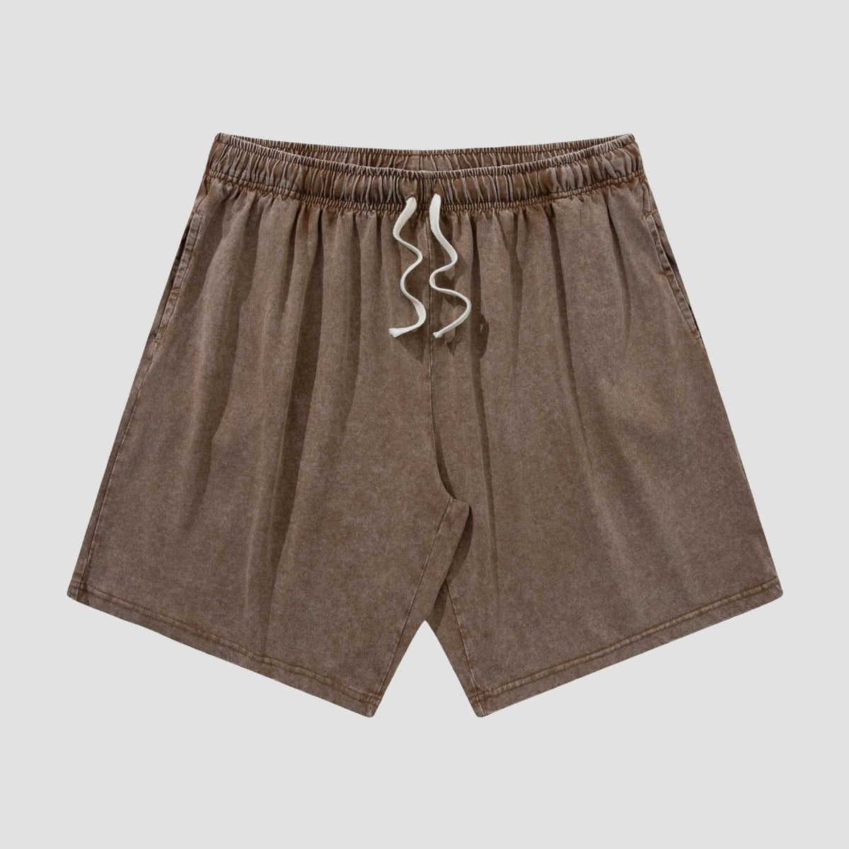 Men's Vintage Washed Cotton Shorts Set