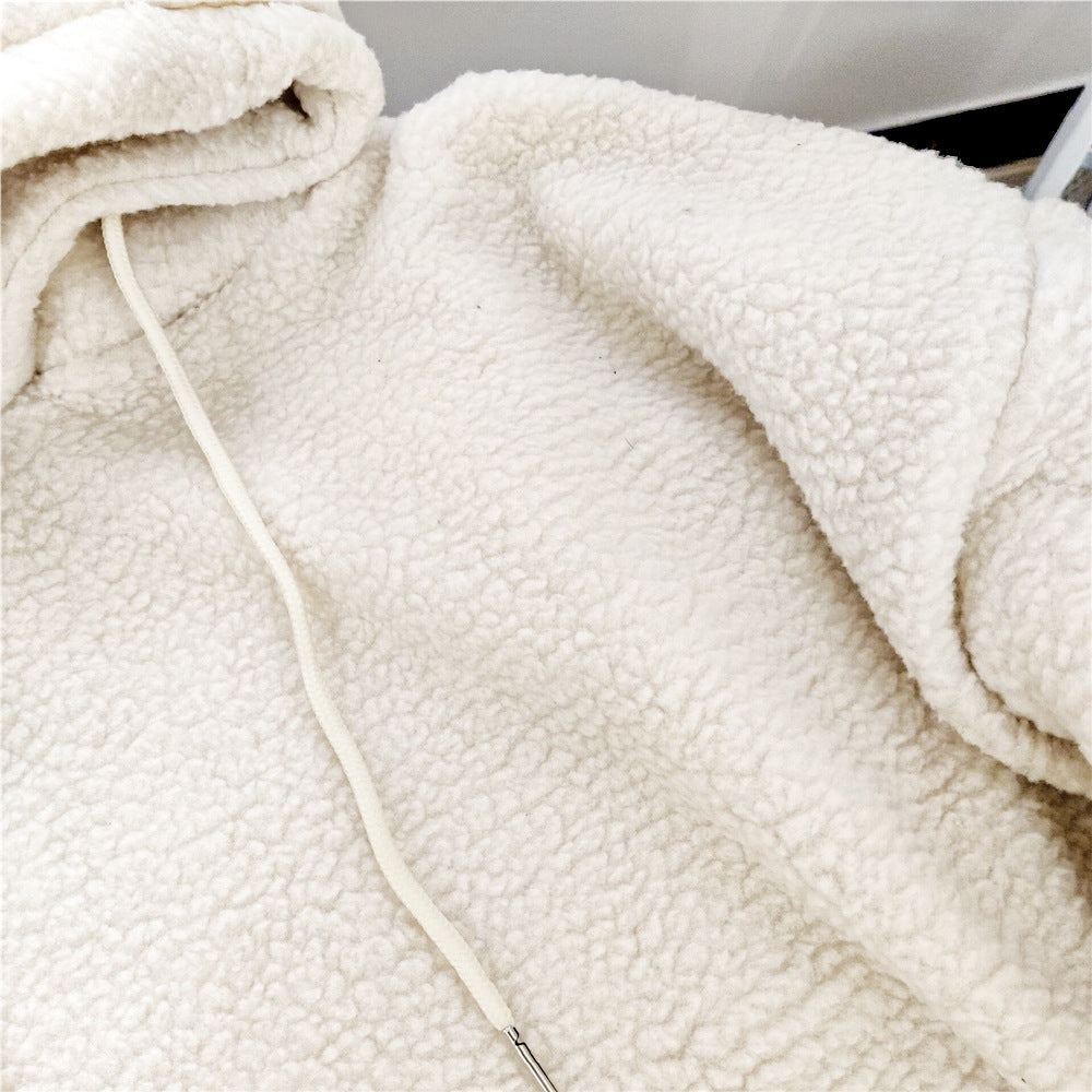Womens Hooded Chenille Sweatshirt