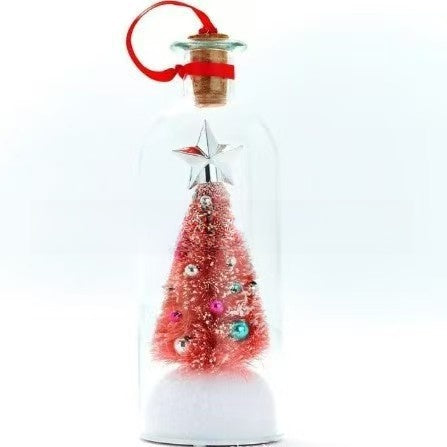 Christmas Tree Message Bottle with Recording
