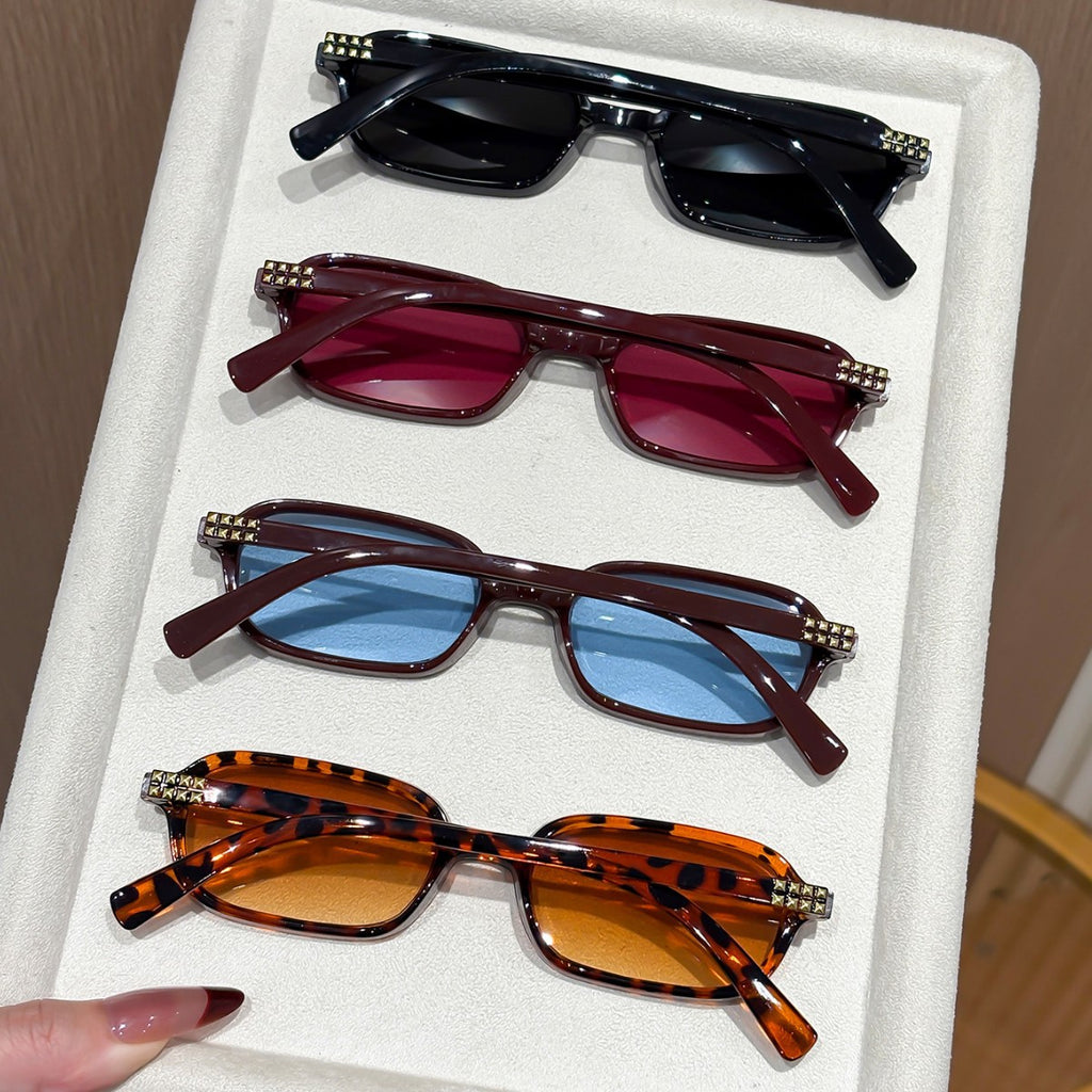 Cat-Eye Sunglasses for Women Men UV400 Protection Square Frame