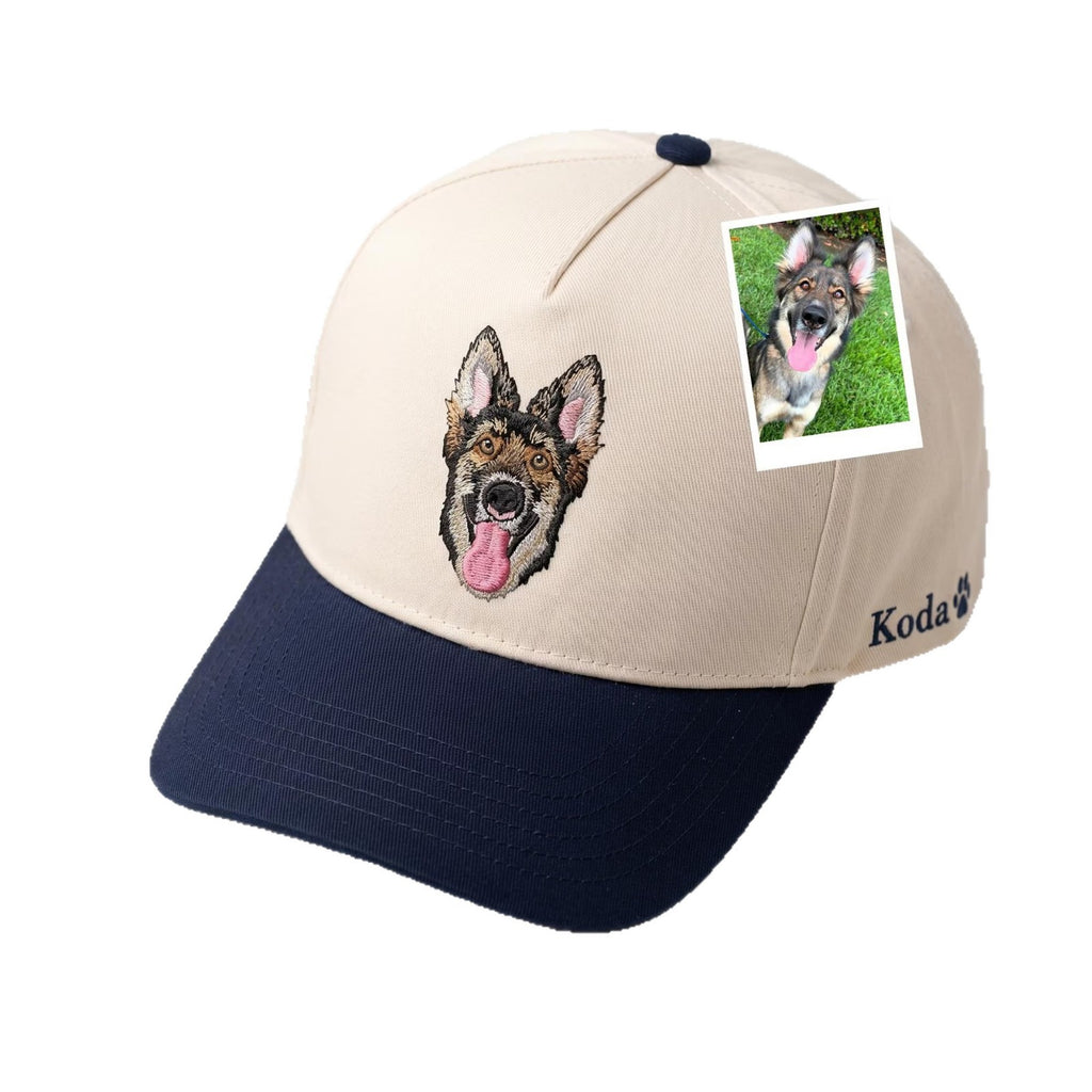 Three-dimensional embroidery pet cat and dog baseball cap