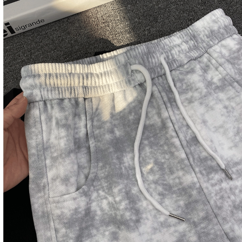 Unisex Children Tie-Dye Wide-Leg Sweatpants