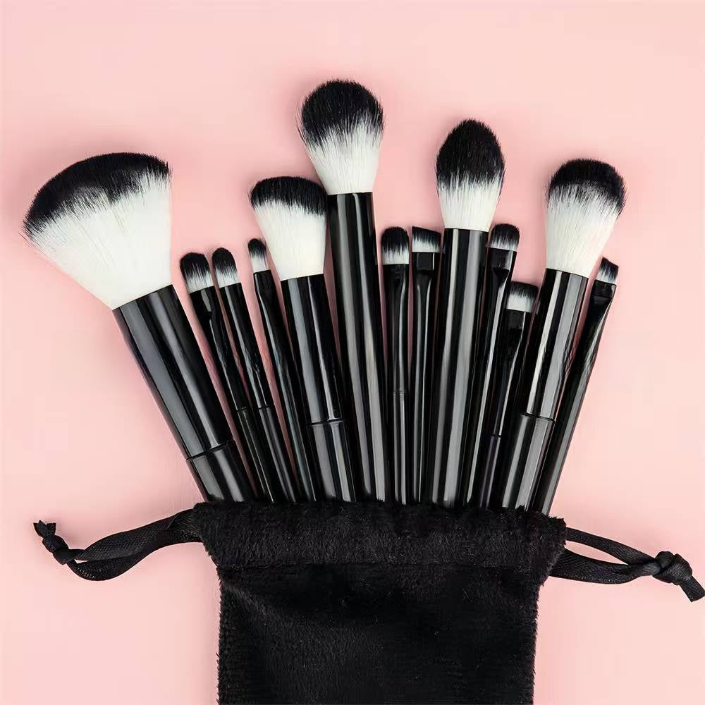 13 Piece Makeup Brush Set for Powder Blush Eye Lip