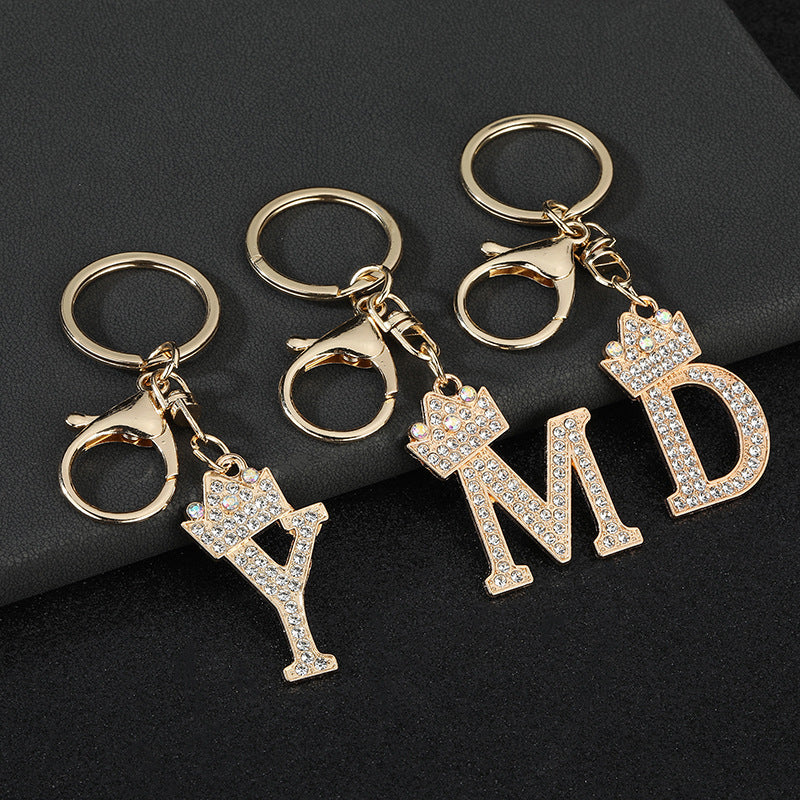 Fashion Zinc Alloy Letter Keychain Pendant