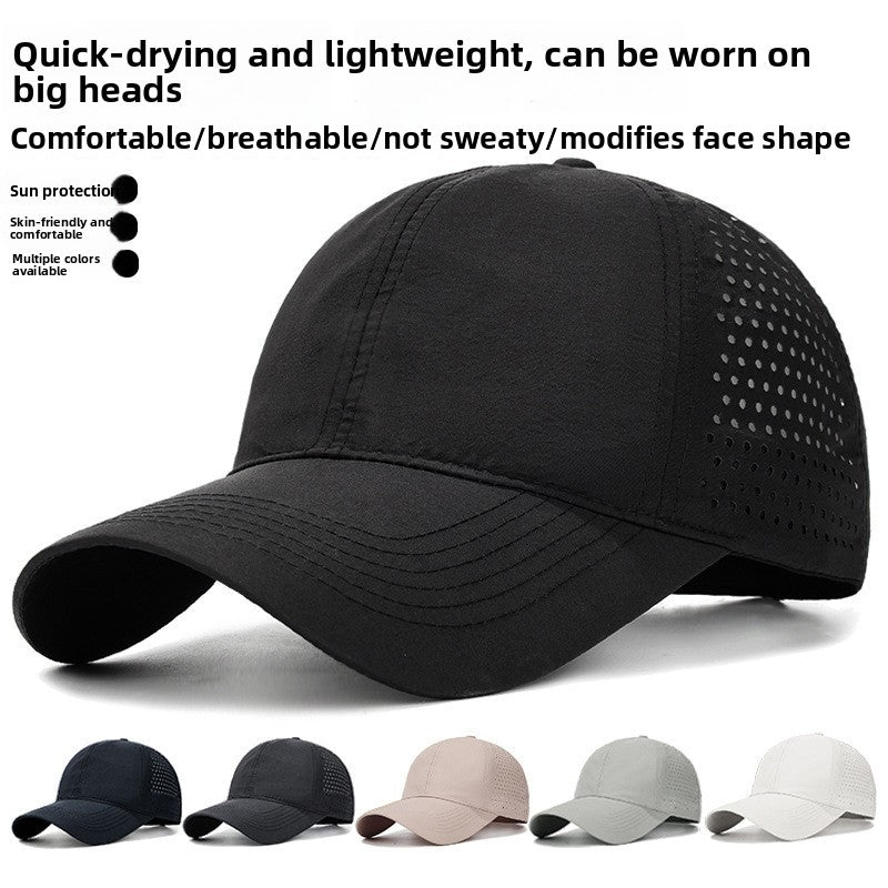 Quick-Dry Mesh Baseball Cap with Adjustable Strap