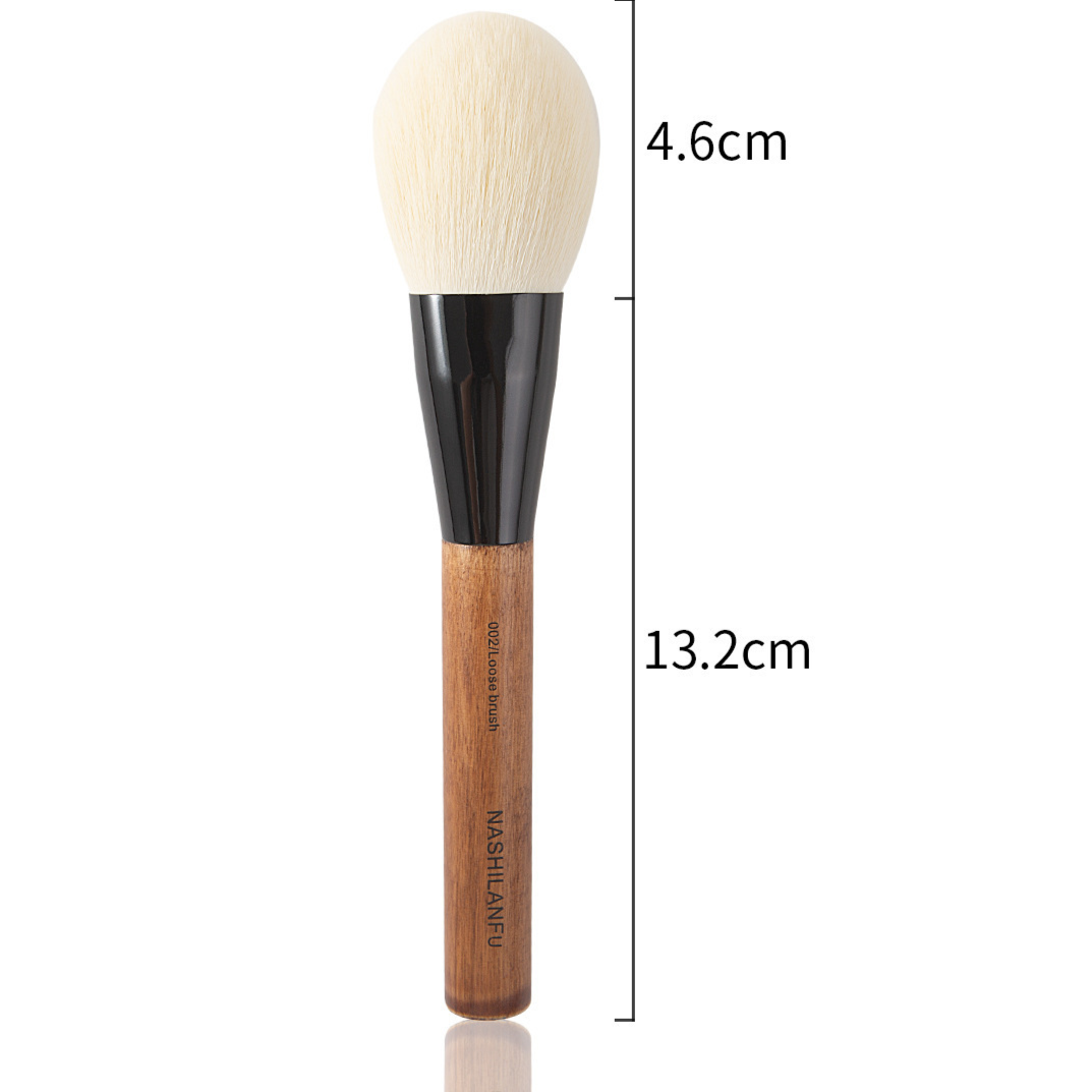 14-Piece Natural Wood Makeup Brush