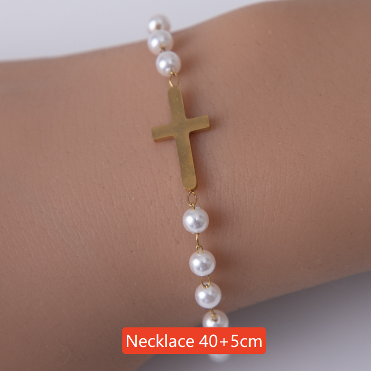 Religious Cross Stainless Steel Jewelry Bracelet
