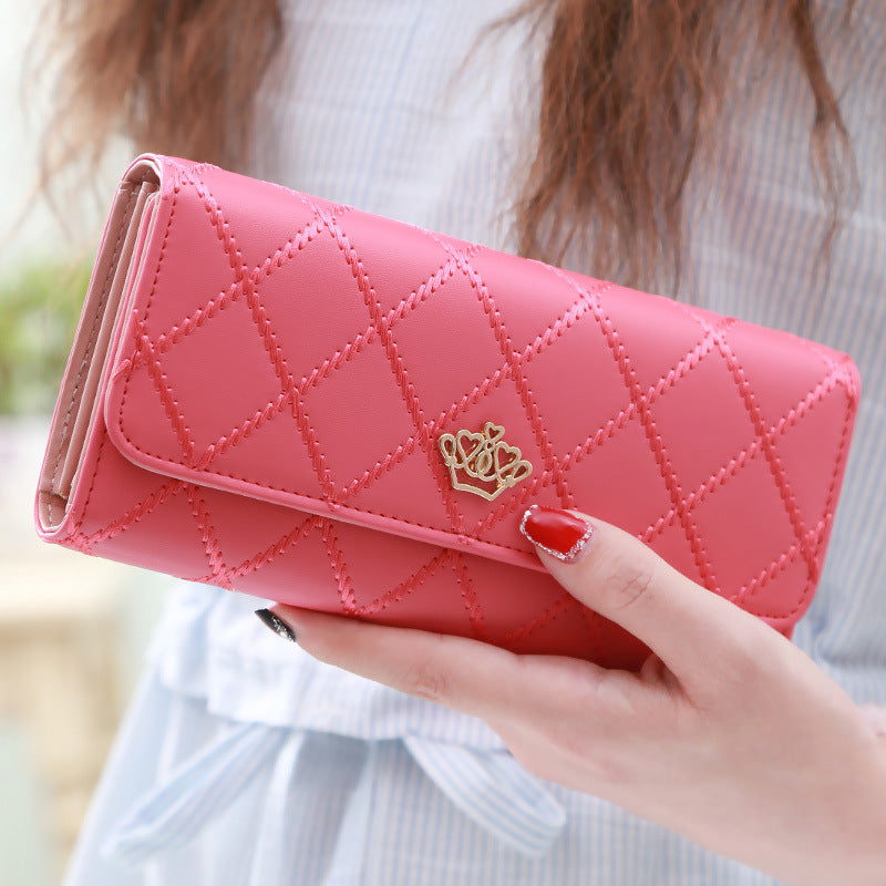 Women's Embroidery Pattern Three-fold Wallet
