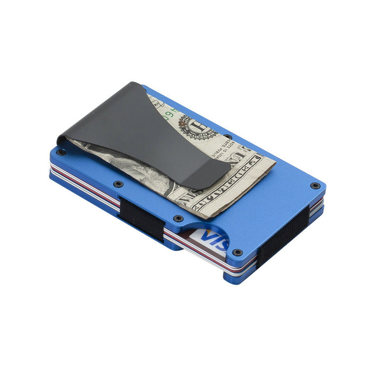 Aluminum Alloy RFID Blocking Card Holder Wallet