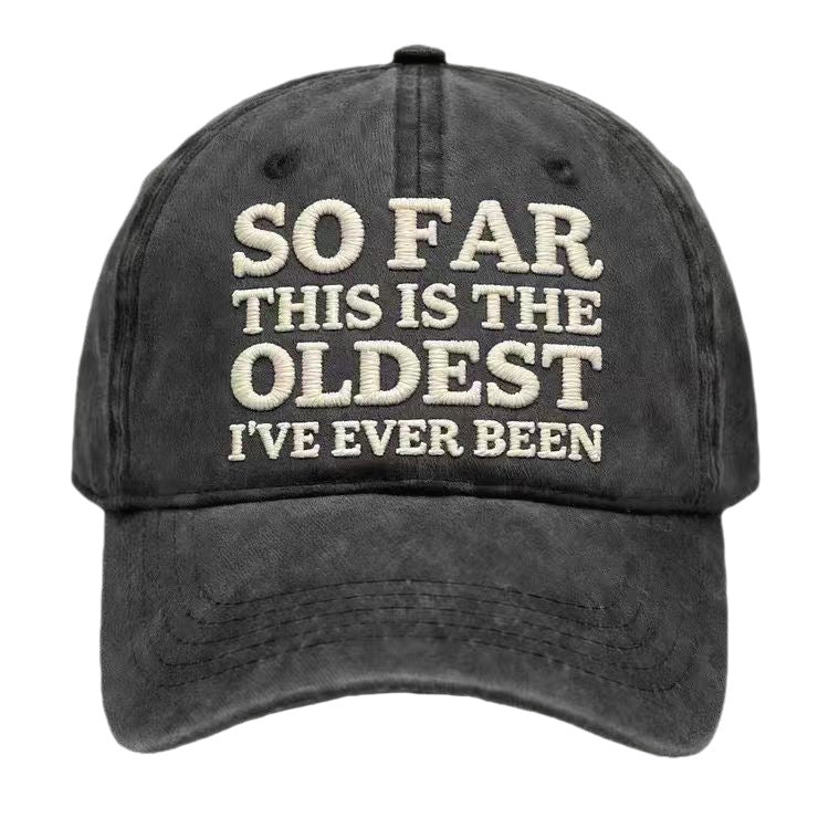 Vintage Washed Embroidered Baseball Cap