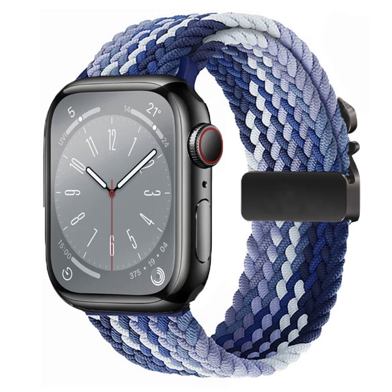Braided Nylon Apple Watch Strap with Parachute Buckle