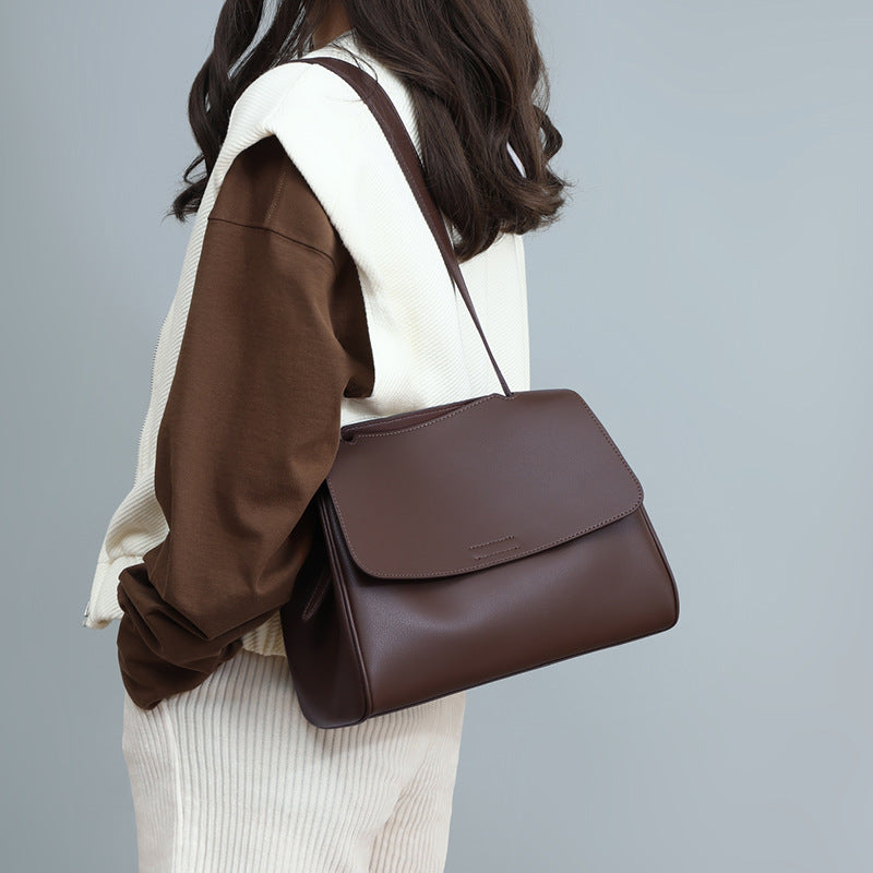 Women's Large Capacity Genuine Leather Shoulder Crossbody Bag