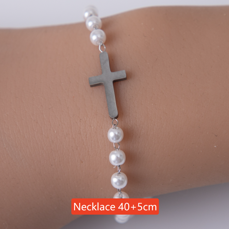 Religious Cross Stainless Steel Jewelry Bracelet