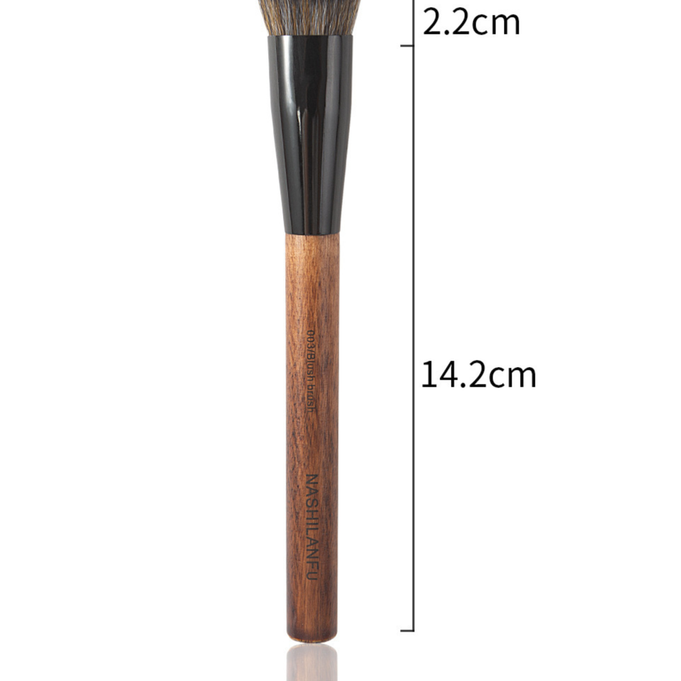 14-Piece Natural Wood Makeup Brush