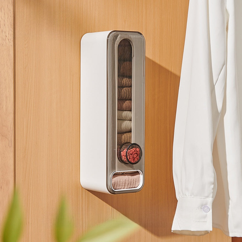 Wall Mounted Underwear Socks Storage Organizer