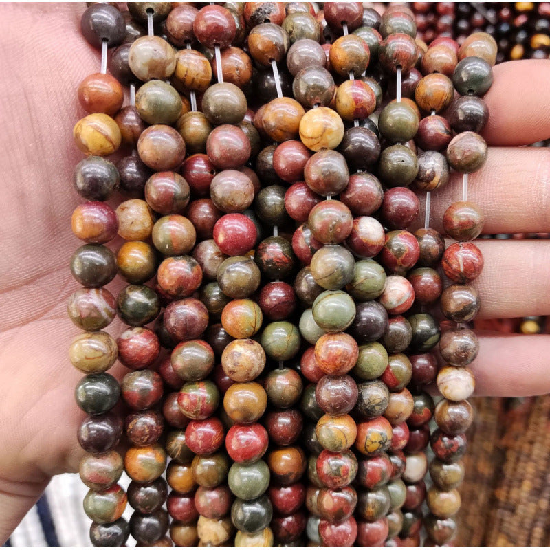 Natural Stone Crystal Loose Beads DIY Jewelry Making Accessories