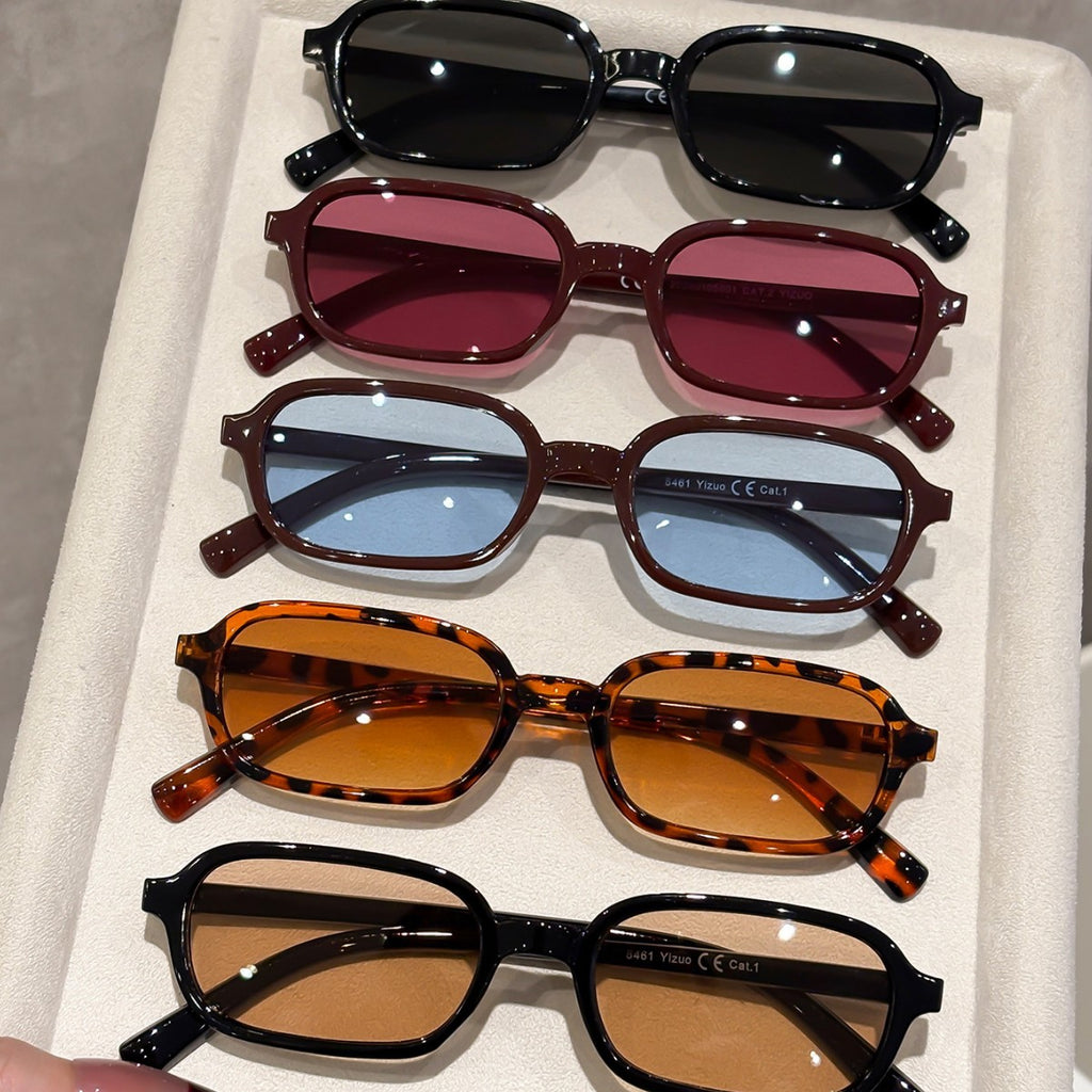 Cat-Eye Sunglasses for Women Men UV400 Protection Square Frame