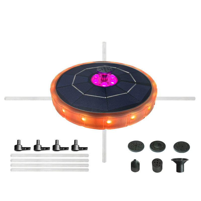 Solar Outdoor Floating Fountain with LED Lights