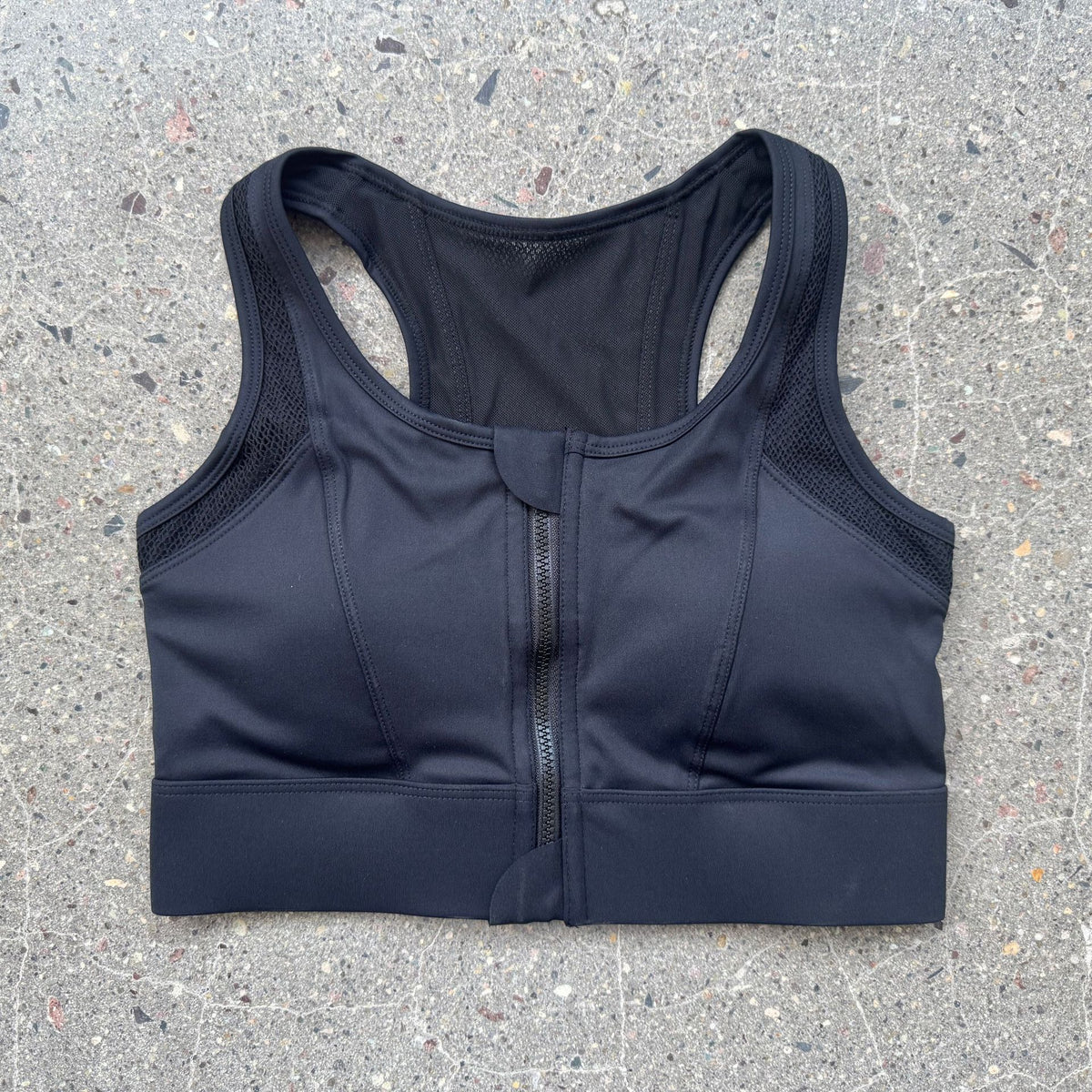 Womens High-Intensity Sports Bra with Front Zipper
